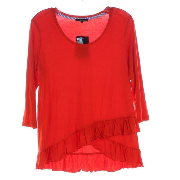 JEANNE PIERRE Tops - Jeanne Pierre Racer Red Shirt Top NWT